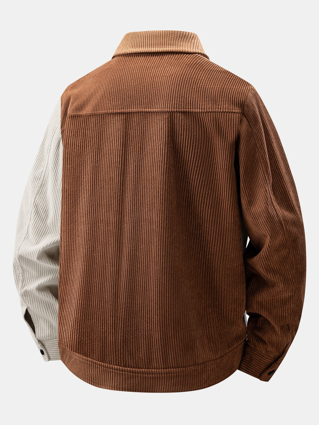 Color Block Corduroy Jacket