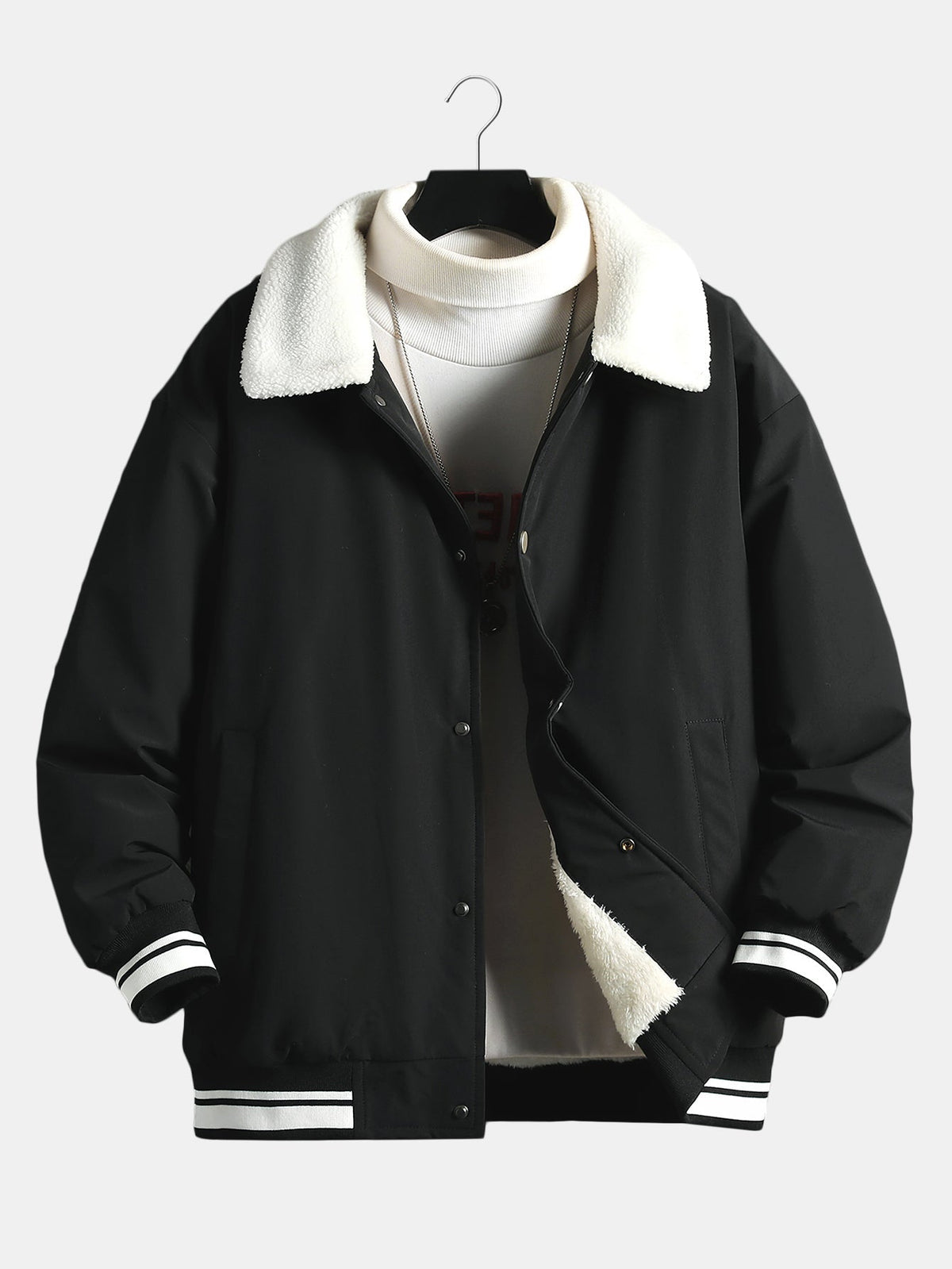 Teddy Lined Baseball Jacket