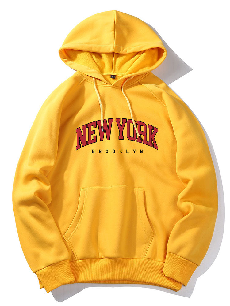 New York Brooklyn Print-Kapuzenpullover