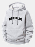 Brooklyn Print Drawstring Hoodie