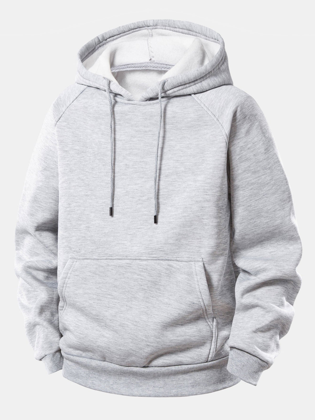 Koi Fish Lotus Print Drawstring Hoodie
