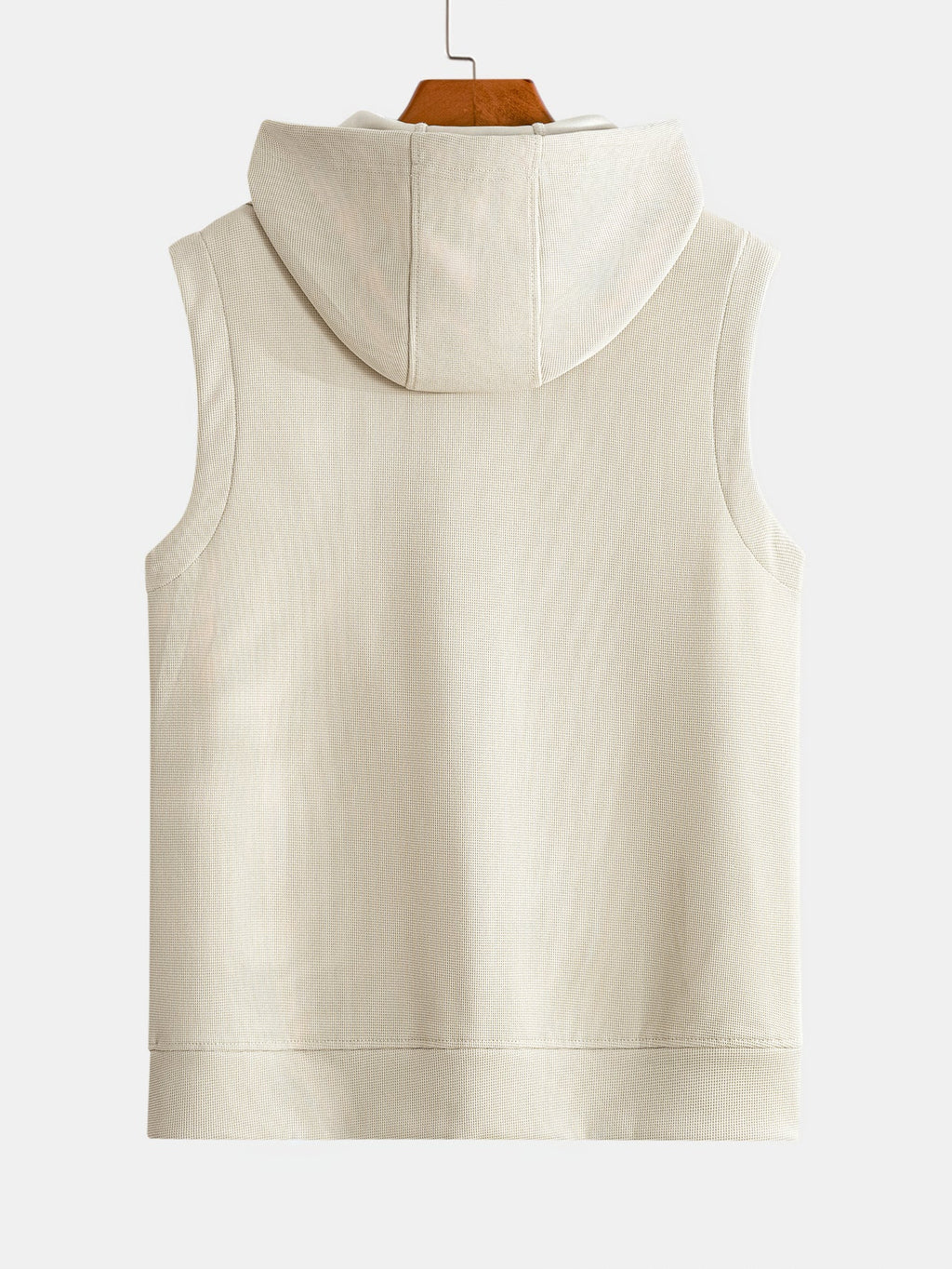 Waffle Sleeveless Hoodie