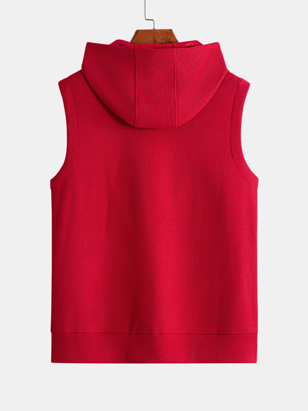 Waffle Sleeveless Hoodie