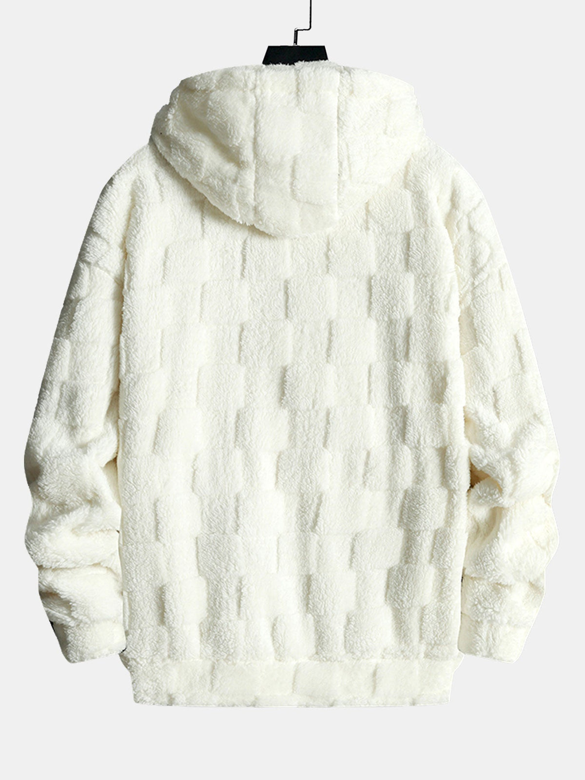 California Embroidered Teddy Checkerboard Hoodie