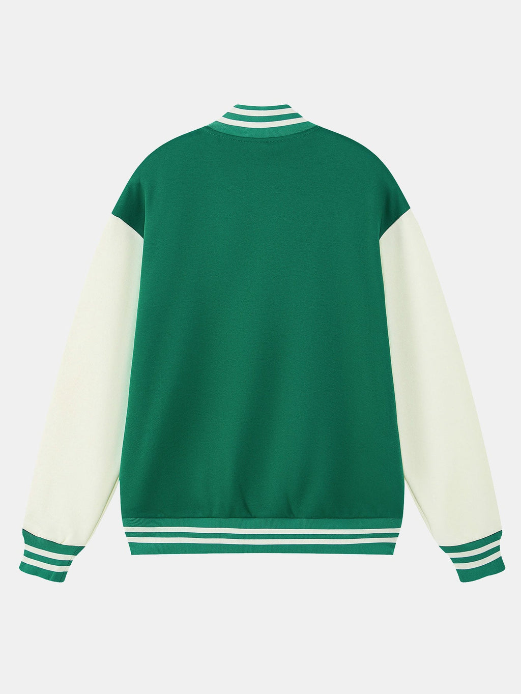 Jersey Contrast Preppy Jacket