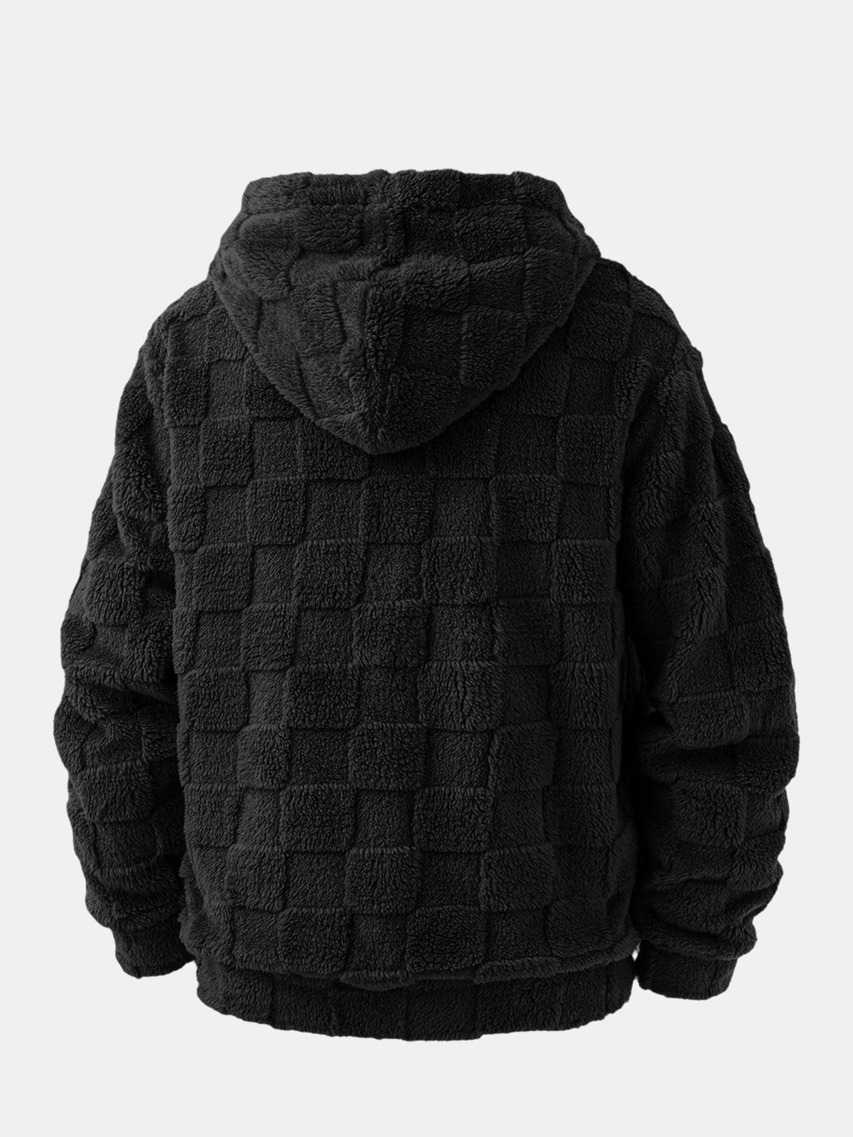 California Embroidered Teddy Checkerboard Hoodie