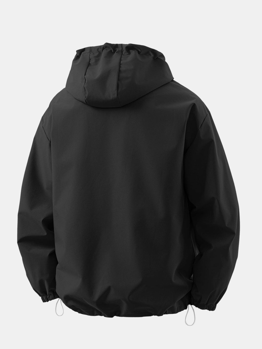 Half Zip Hooded Windbreaker Pullover