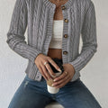 Maren | Textured Cable-Knit Cardigan