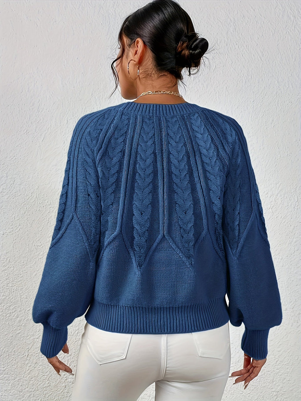 Ophelia | Entspannter Zopfmuster-Pullover