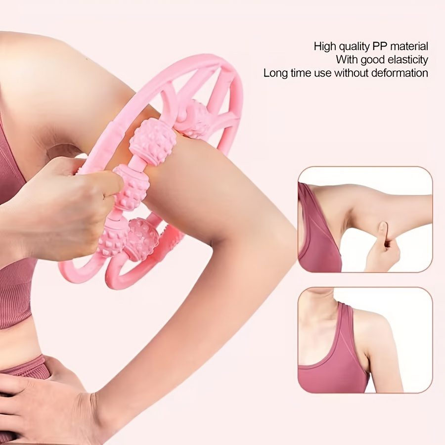Pink 13-Piece Pilates Ring and Resistance Band Set with Ball, Socks, Straps and Drawstring Bag