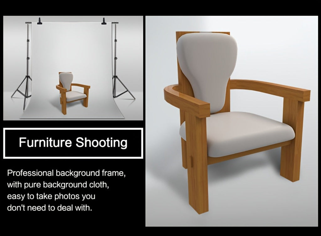 10x7ft Adjustable Backdrop Stand Kit for Photo Studio - Background Support System with 2 Stands, 4 Crossbars, 4 Clamps & Carry Bag for Photography, Video Shoots & Events