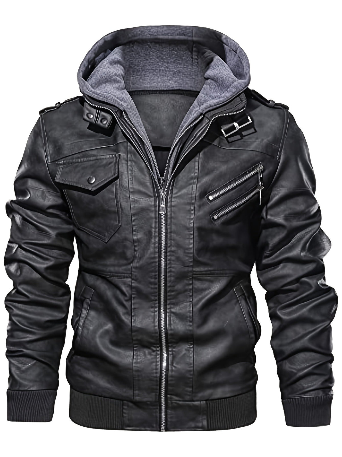Everett | Kapuzen-Bikerjacke