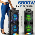 Portable Bluetooth Speaker Party Boombox with Dual Subwoofers, RGB, TWS and Up to 20 Hours Playback