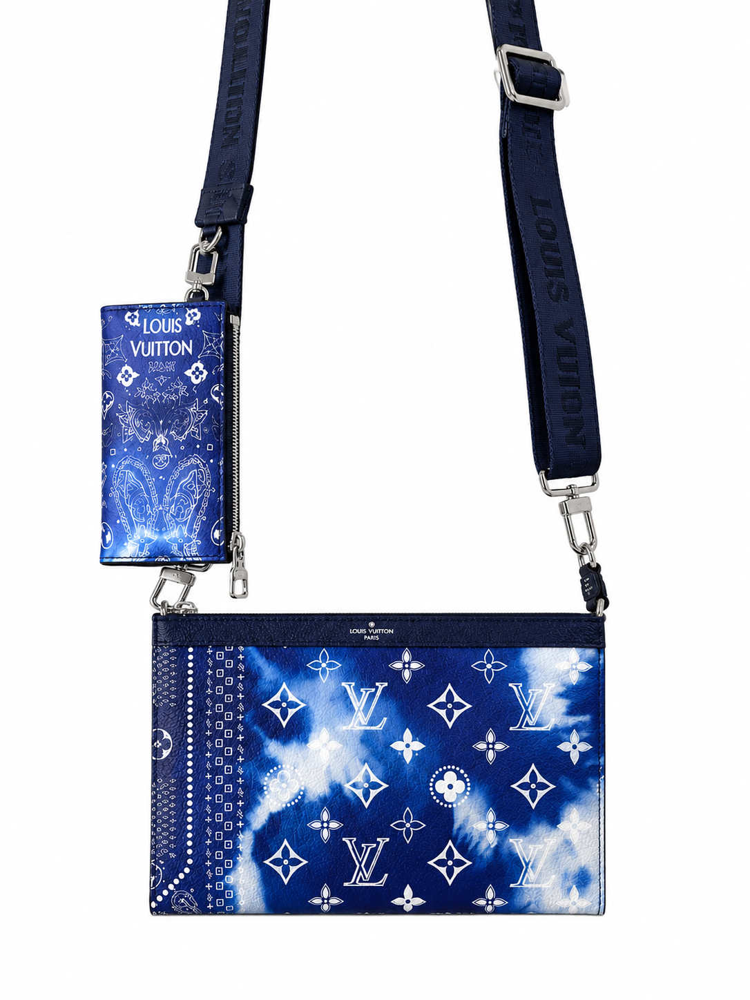 Louis Vuitton Trio Messenger Bag – Monogram Bandana Blue