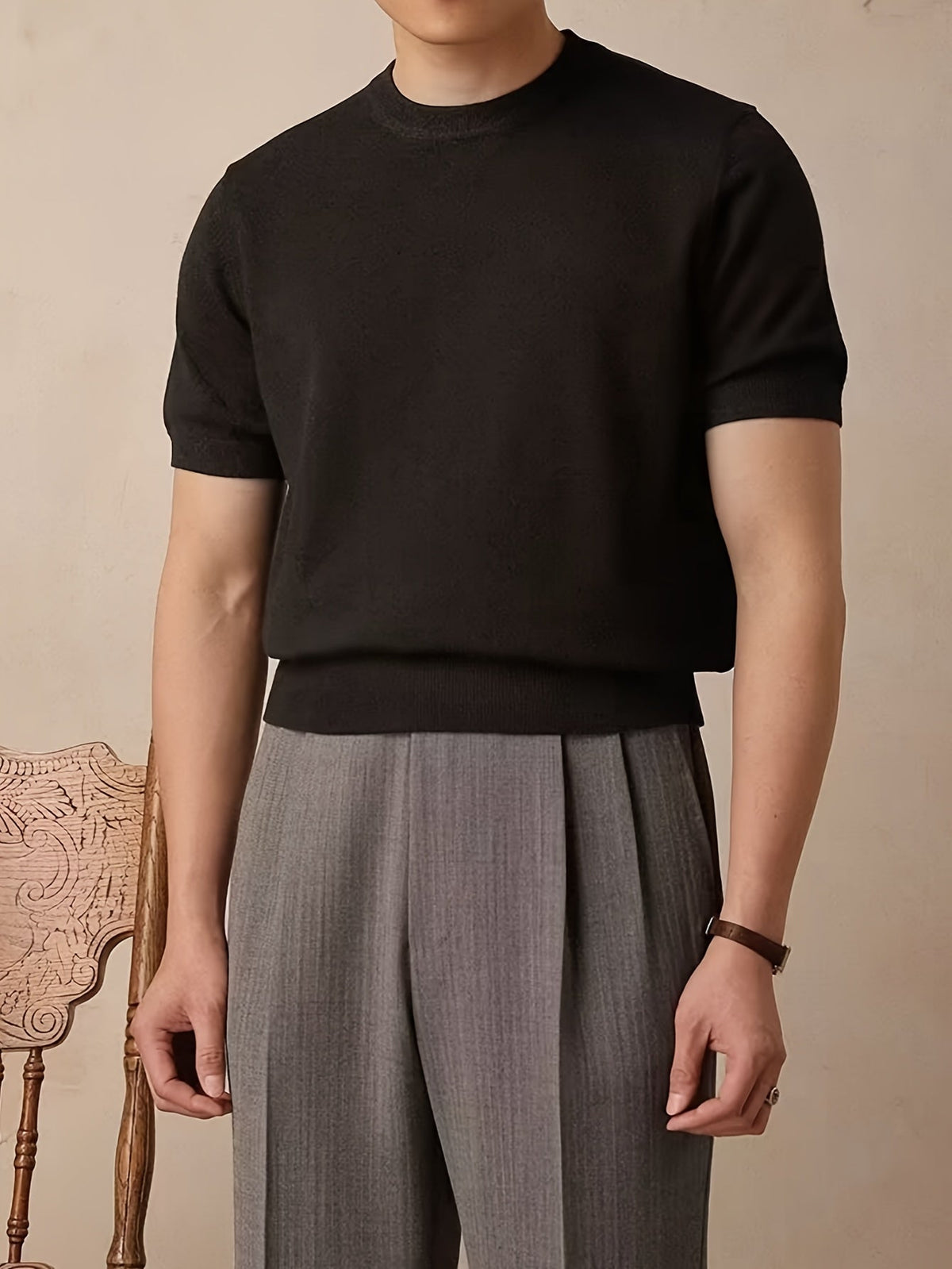 Rowland | Refined Short-Sleeve Knit Top