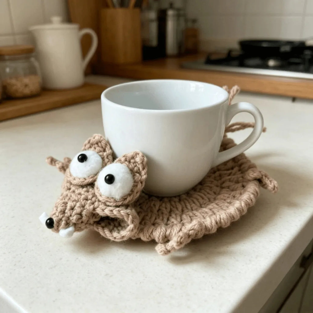 Cute Mouse Shape Heat Insulation Cup Mat