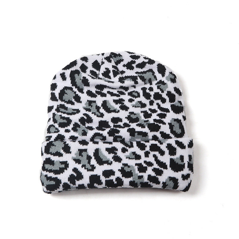 Tanner Damen-Strickmütze mit Leopardenmuster – Acryl, für alle Jahreszeiten