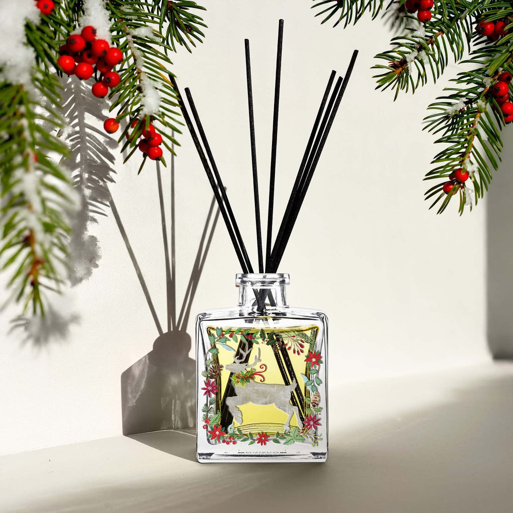 Reindeer Magic - Evergreen Forest 5oz Oil Reed Diffuser Set
