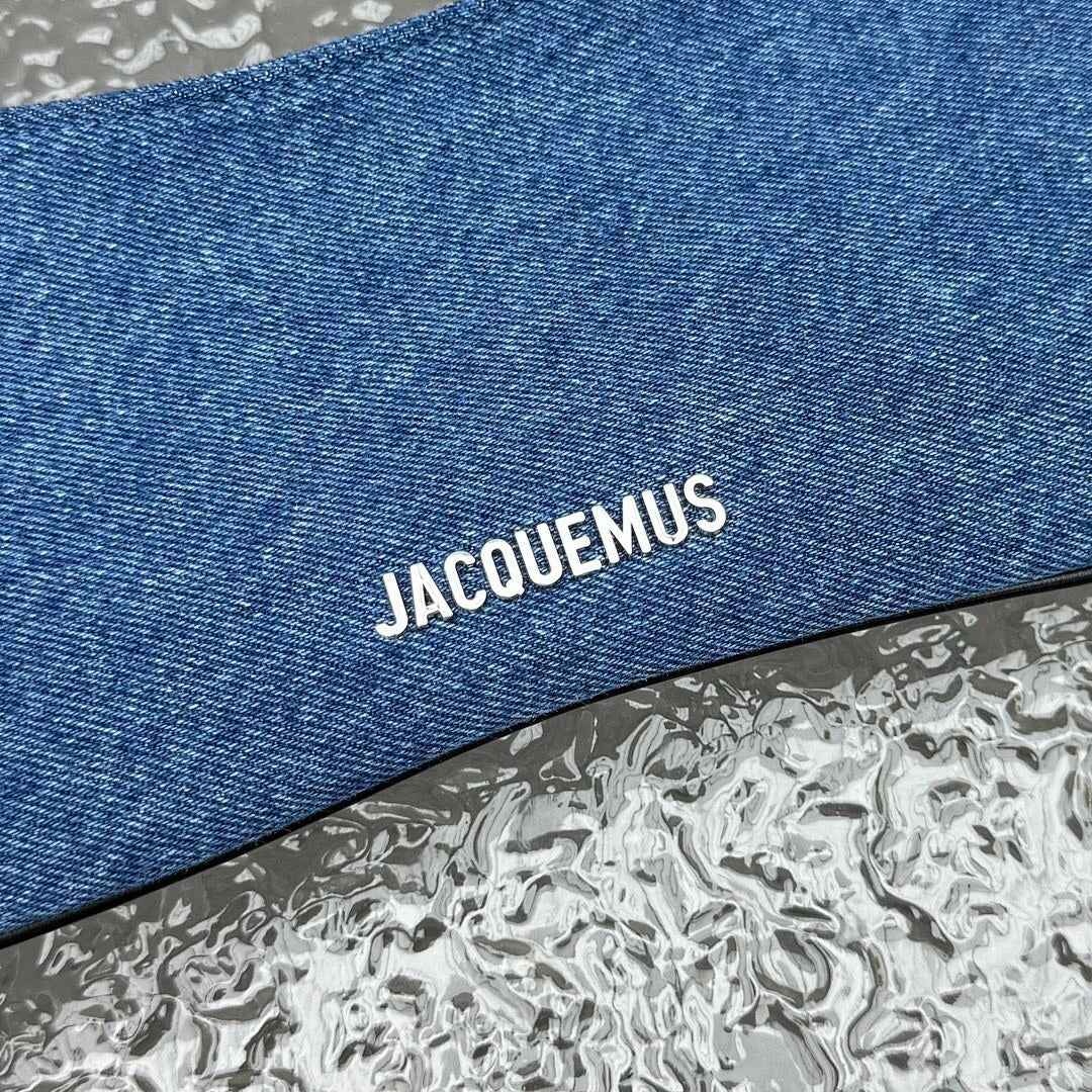 Jacquemus Denim Crescent Shoulder Bag