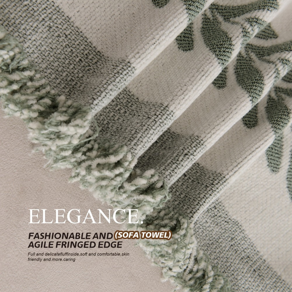 Sofa Cover 300 GSM Chenille Jacquard Throw with Backing for 1 to 4 Seats in Two Patterns with Model-Specific Size and Color Options