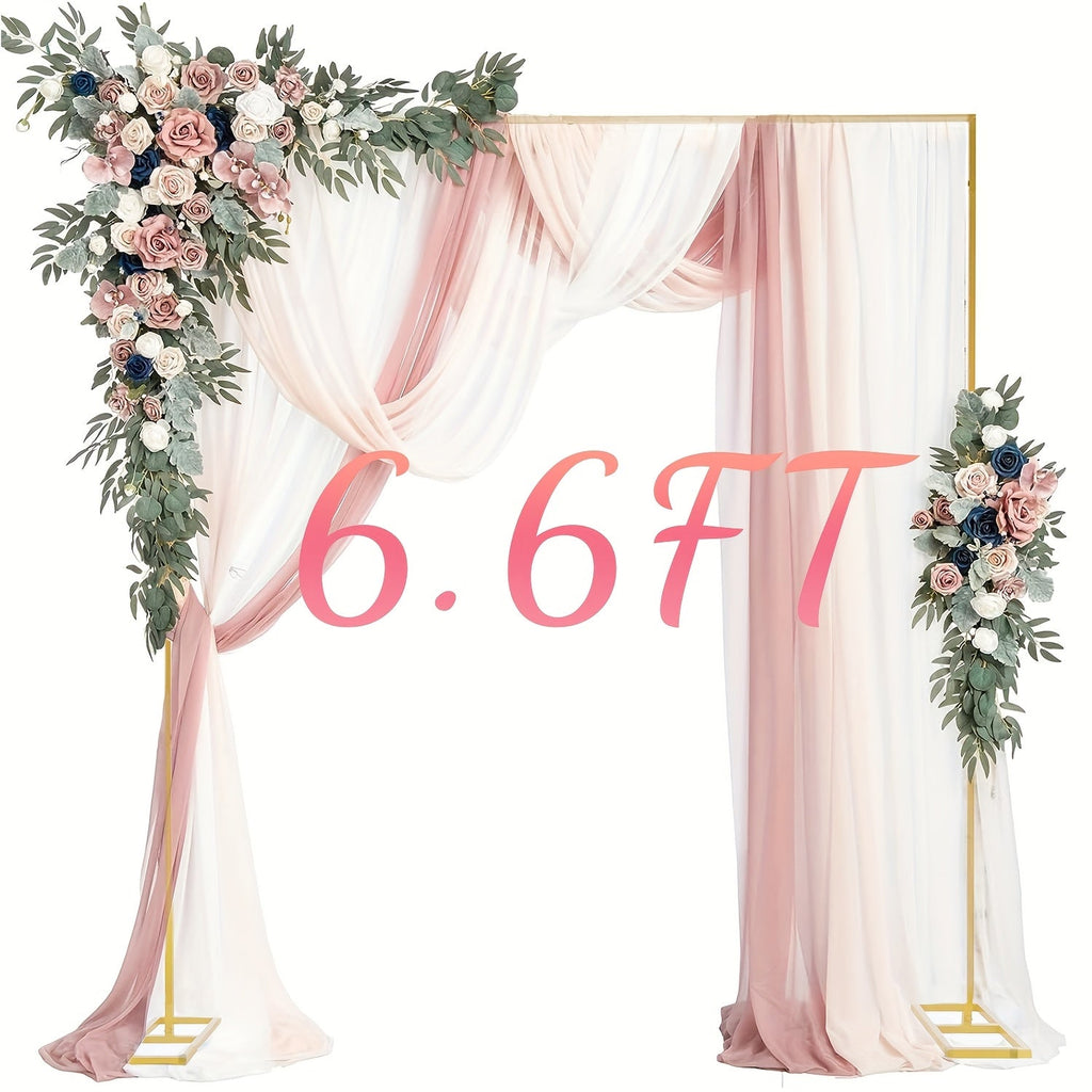 Premium Square Backdrop Support Stand | Flexible Portable Rectangular Metal Frame for Wedding Ceremony, Birthday Party, Photo Booth Background, Garden Arch & Event Decoration