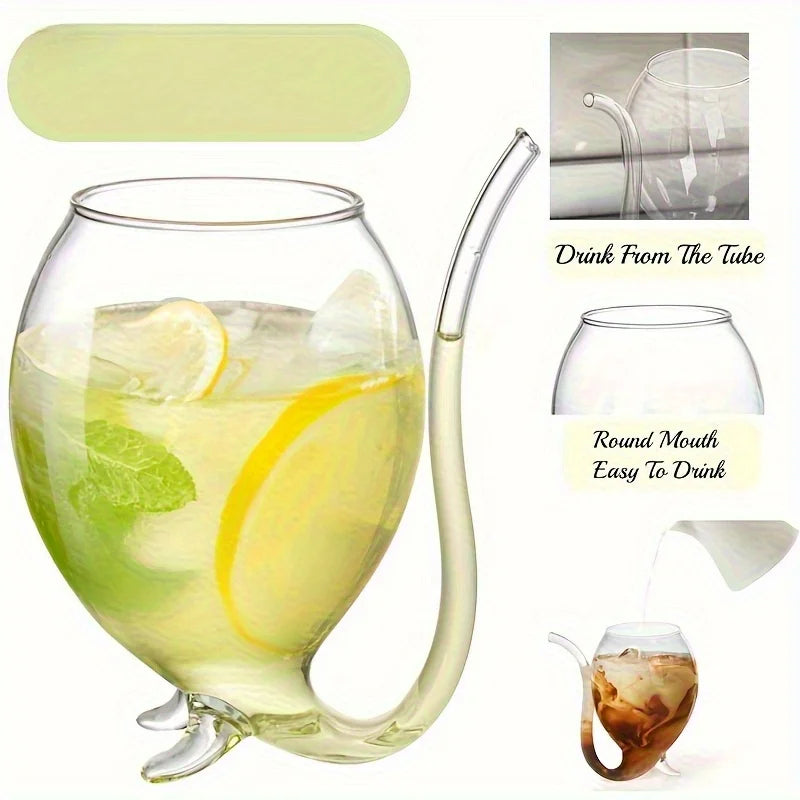 Unique Snake Shape Glass Cocktail Cup
