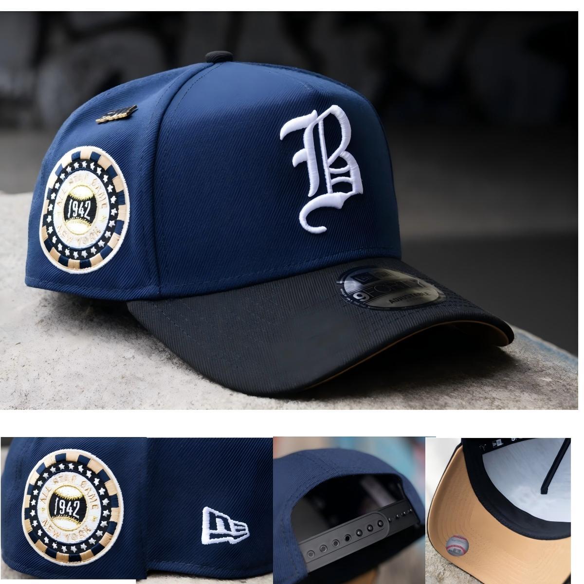 New Era x FAM. Brooklyn Dodgers 1942 9FORTY Adjustable Cap – Navy/Black