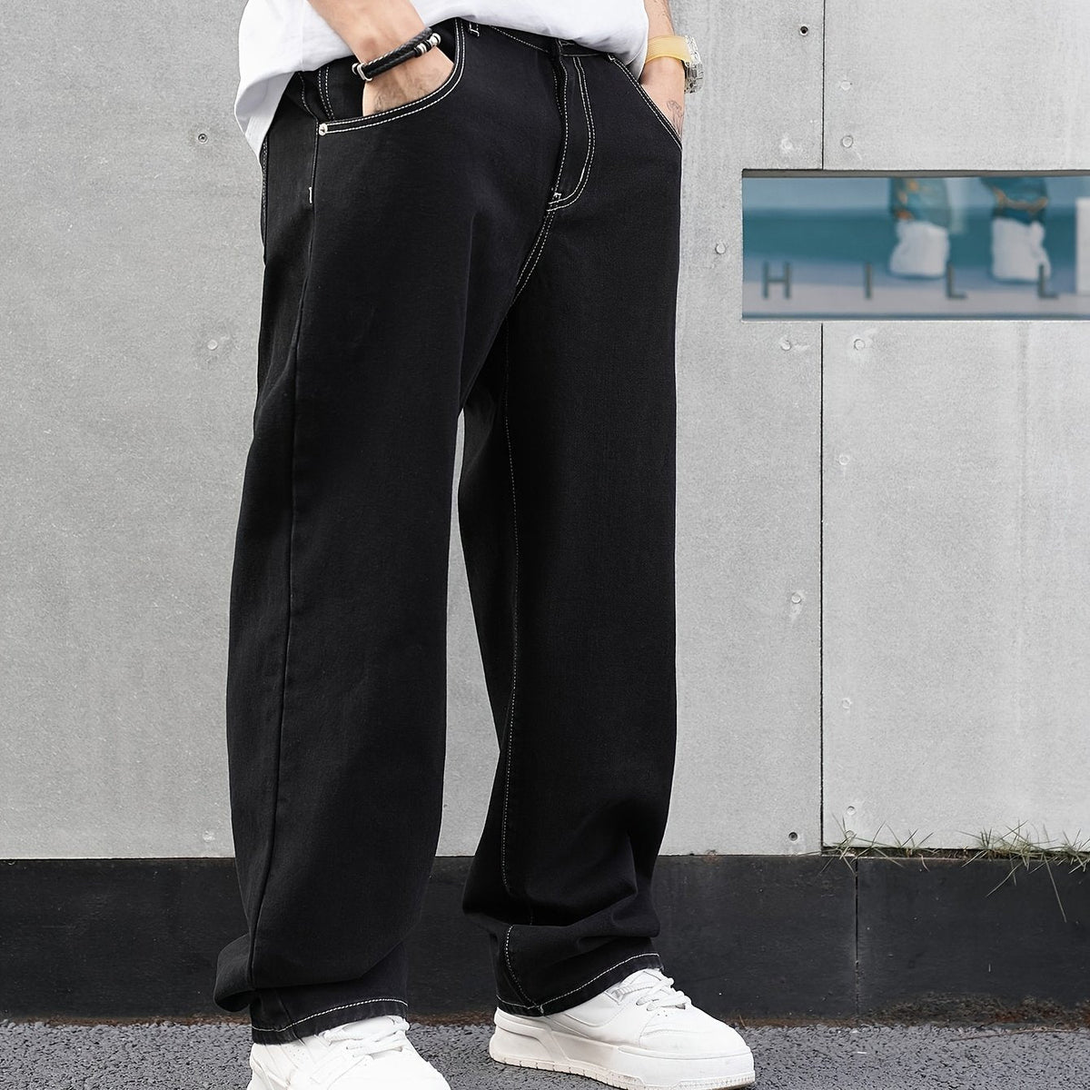 Russell | Locker geschnittene gerade Hose