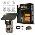 Solar Cellular Trail Camera 1920P No WiFi, 4G LTE Wildlife & Property Monitoring, PIR Motion Sensor