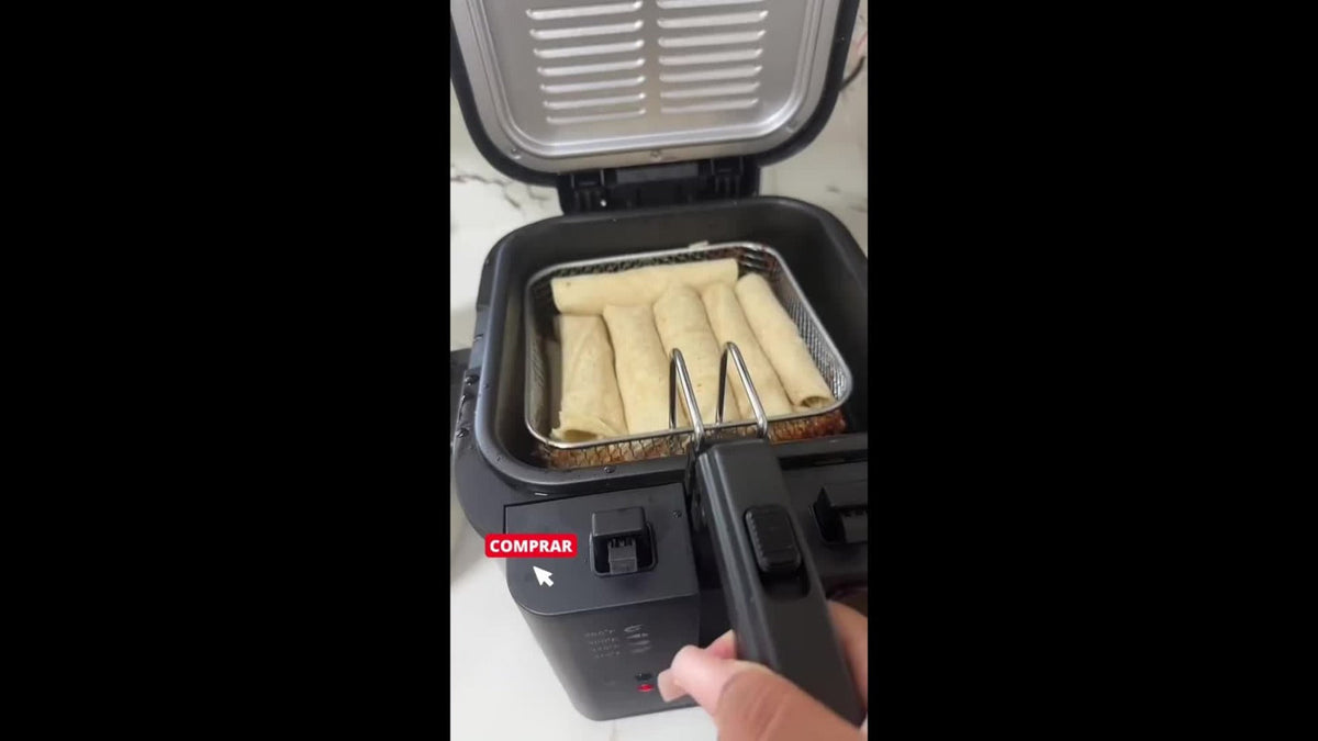 Deep Fryer, Electric 1500W Non-Stick Detachable Basket Adjustable Temperature Control for Home Cooking, Dining and Outdoor Meals