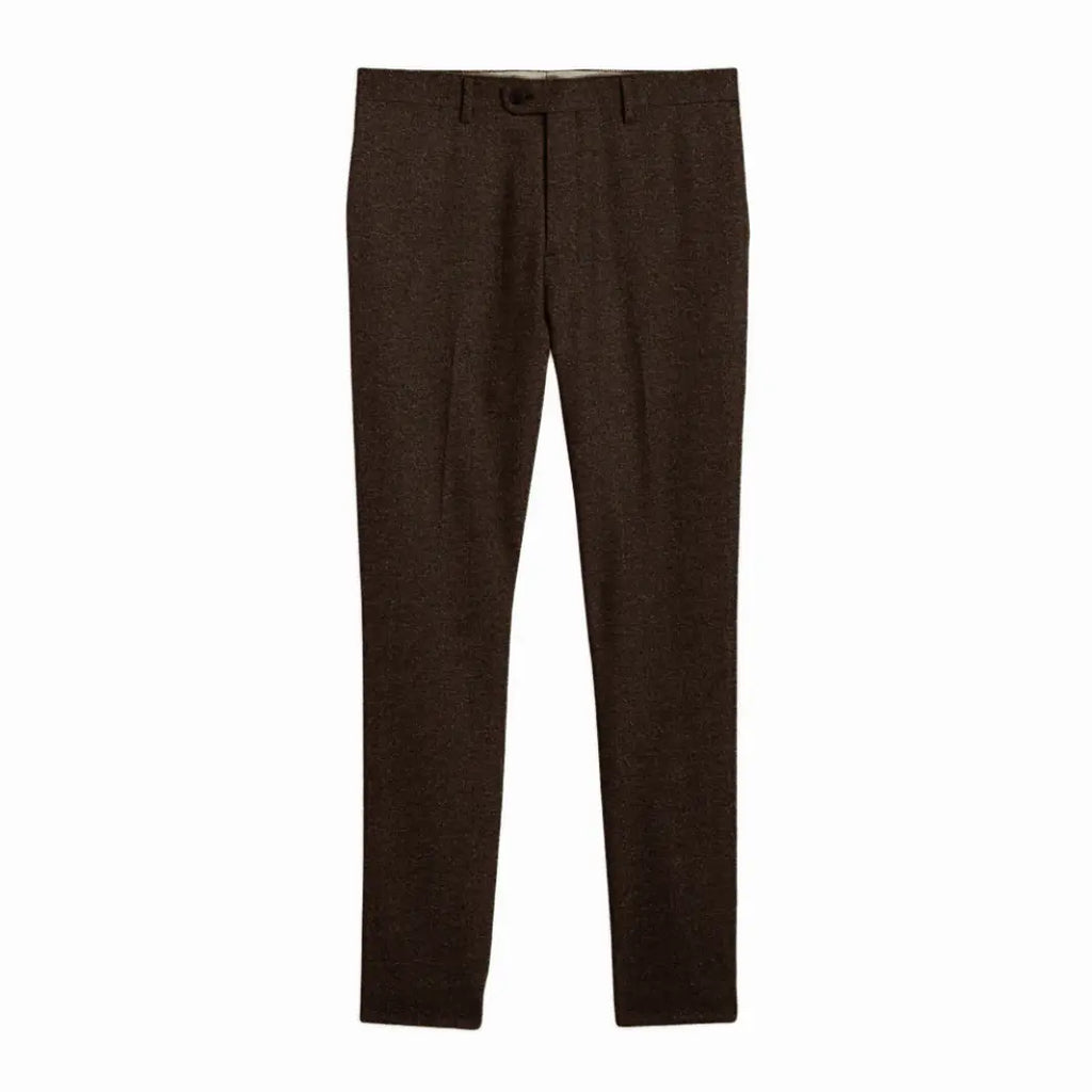 Sweetearing Tweed Suit Men's Breasted Vintage Classic Tuxedos