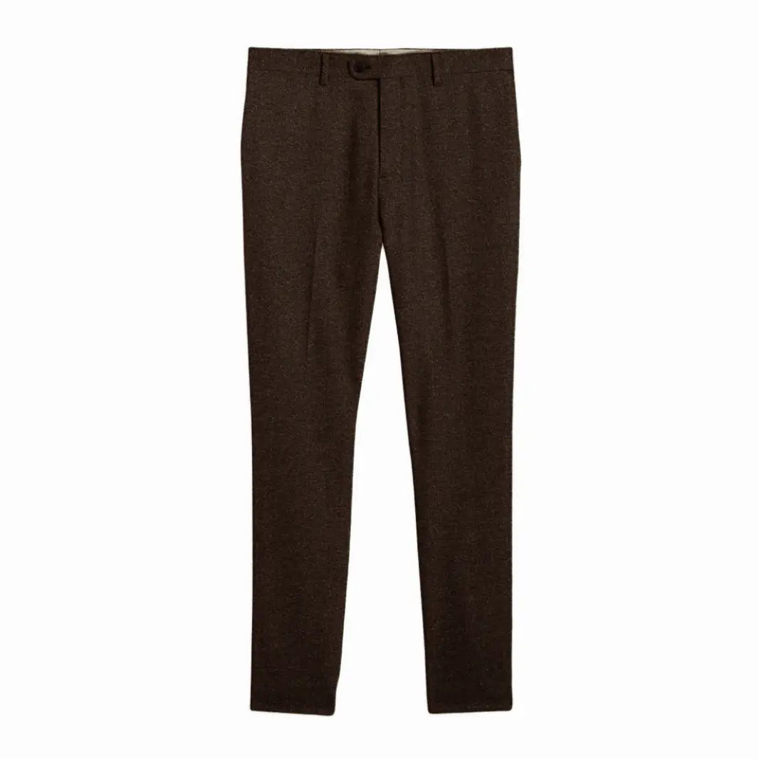 Sweetearing Tweed Suit Men's Breasted Vintage Classic Tuxedos
