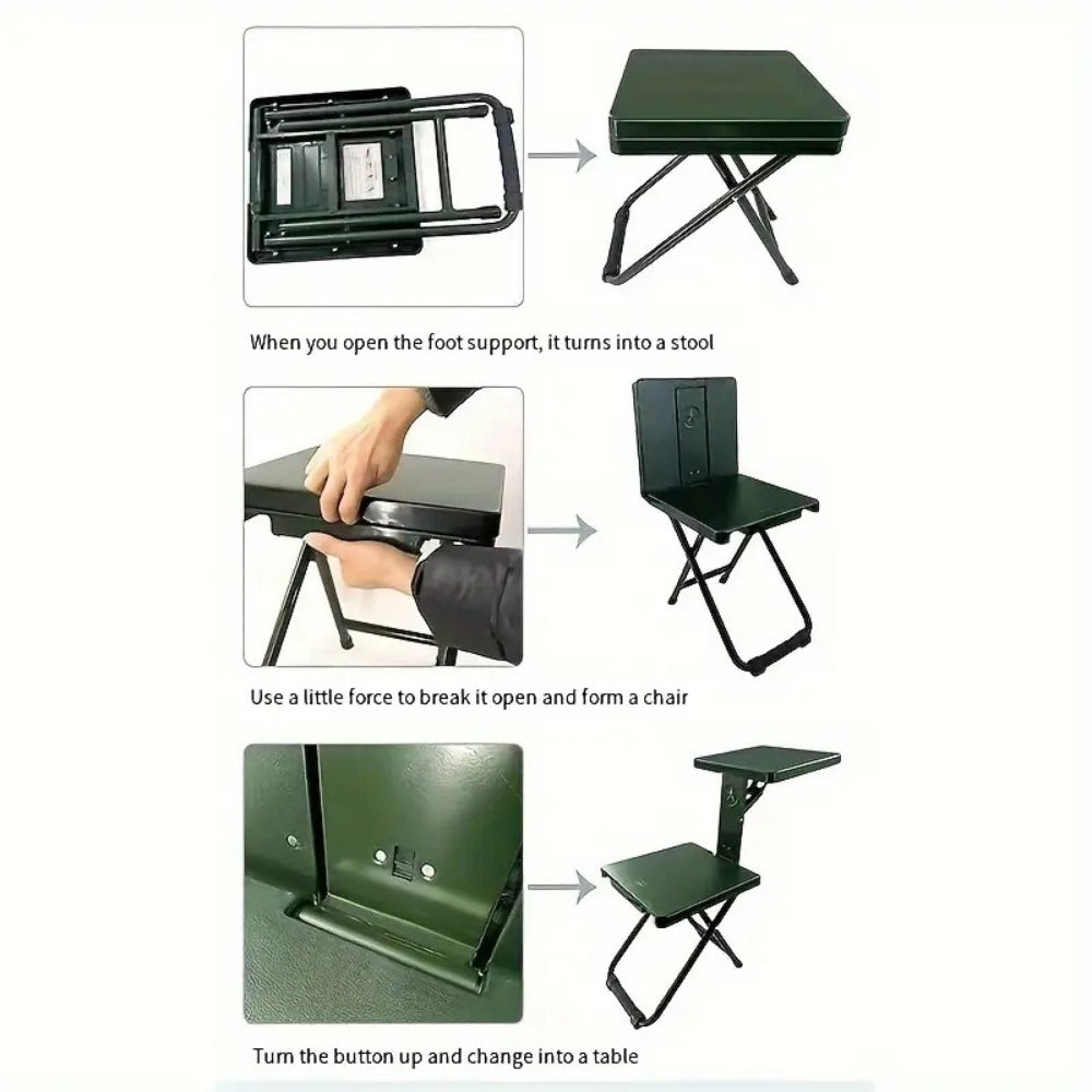 3-in-1 Folding Chair And Table Set with Multiple Color Options