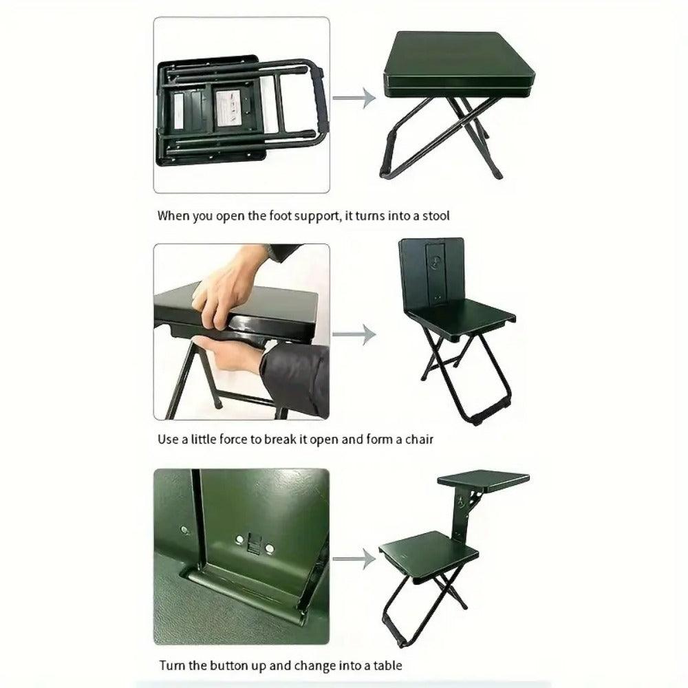 3-in-1 Folding Chair And Table Set with Multiple Color Options