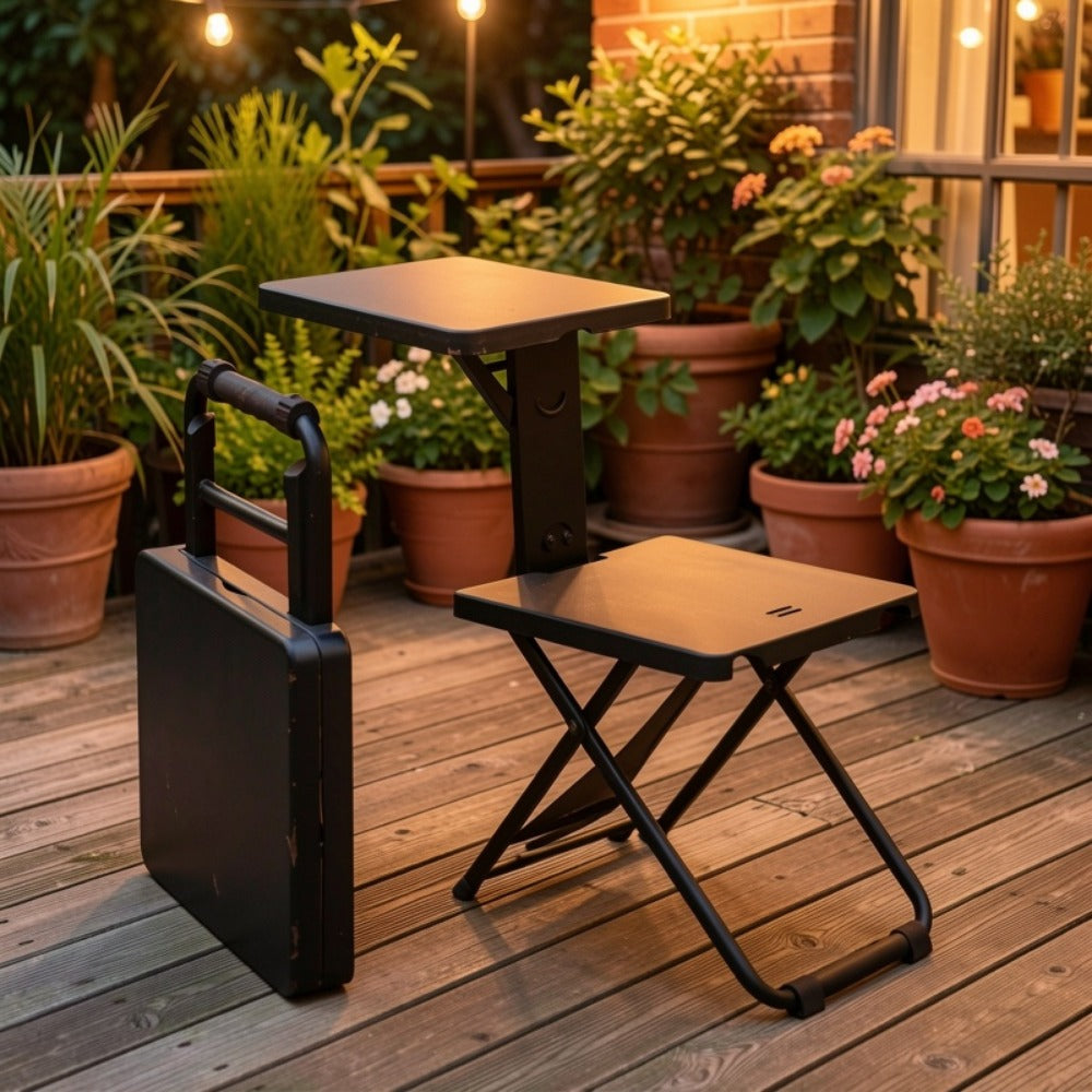 3-in-1 Folding Chair And Table Set with Multiple Color Options