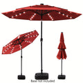 Patio Umbrella 3-Tier Vented Style in 9FT, 10FT or 11FT with Eight Ribs and Push-Button Tilt