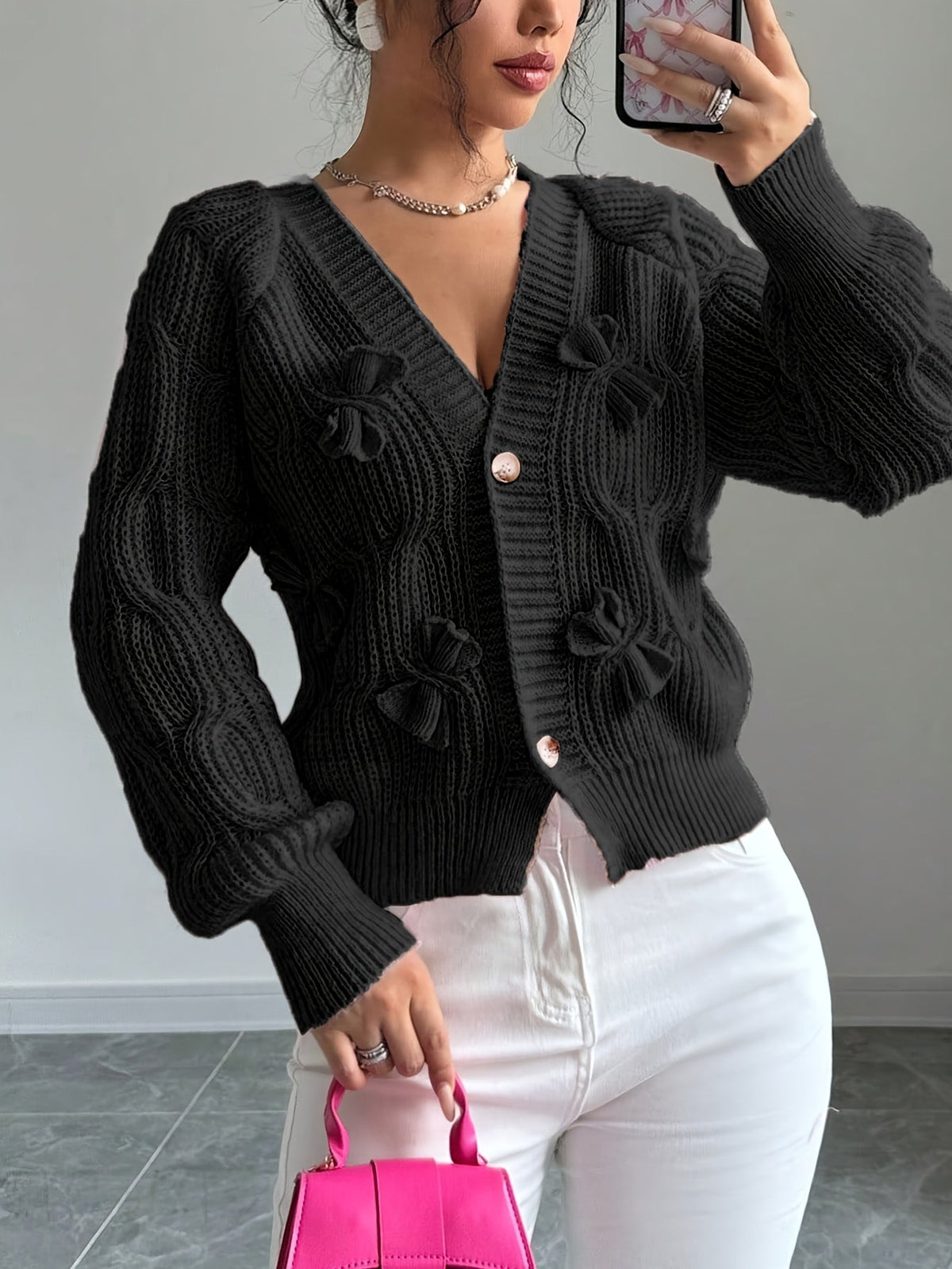 Primrose | Cardigan mit Schleifen-Detail