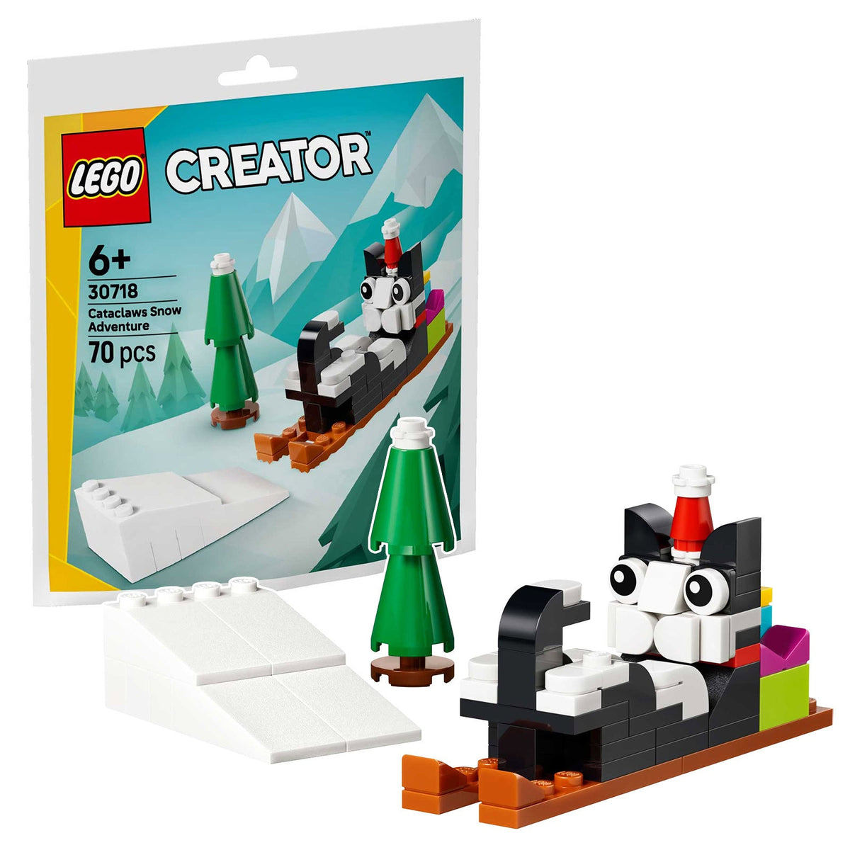 30718 Lego Polybag Aventure sur la neige de Claus le chat
