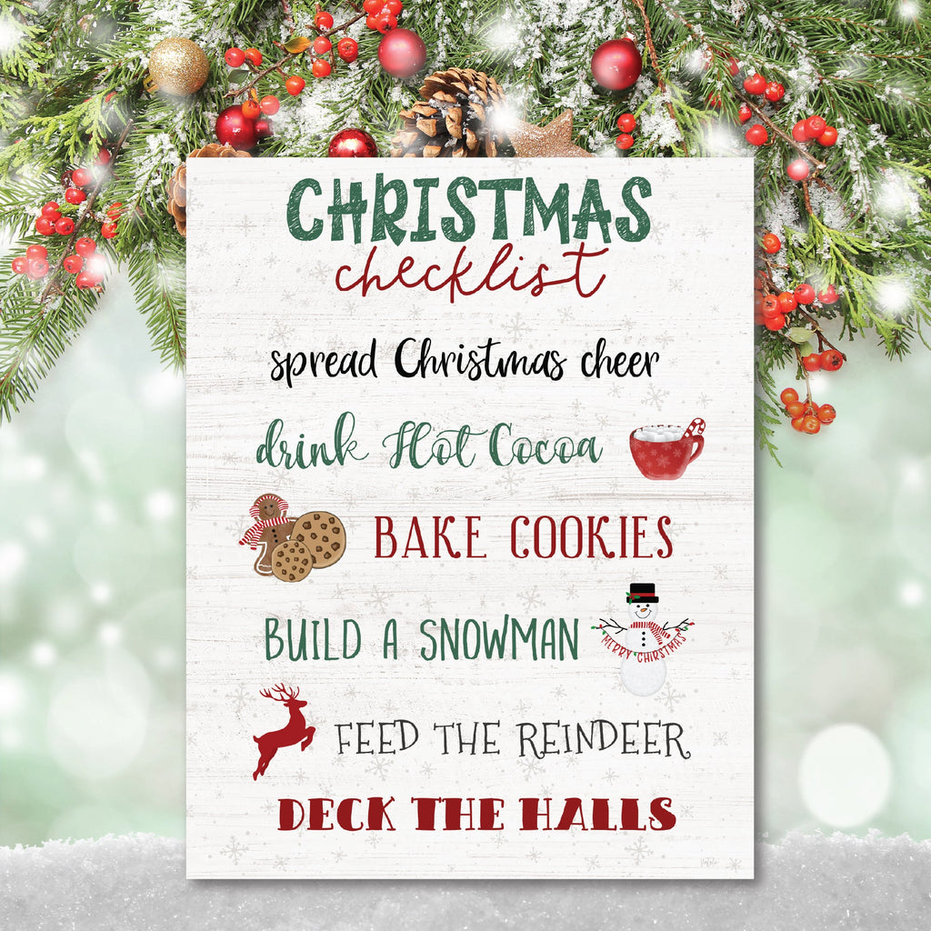 Christmas Checklist Gallery-Wrapped Canvas Wall Art