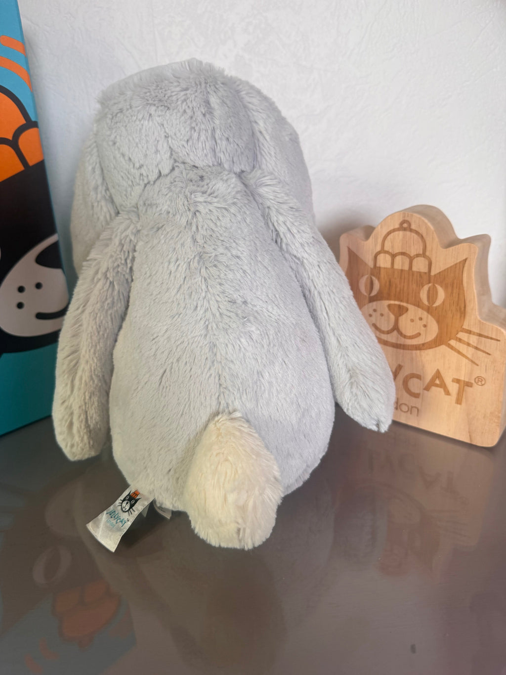 Jellycat Large Silver Bashful Bunny // With paws