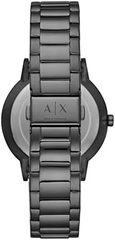 Armani Exchange Cayde AX2722 Herren-Analog-Uhr – Graues Zifferblatt mit passendem grauem Edelstahlarmband