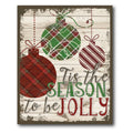 Plaid Christmas I Gallery-Wrapped Canvas Wall Art