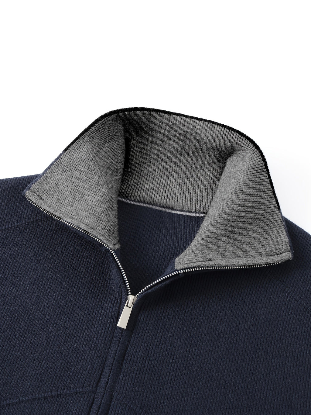 Winslow | Strickjacke mit Reißverschluss und Stehkragen