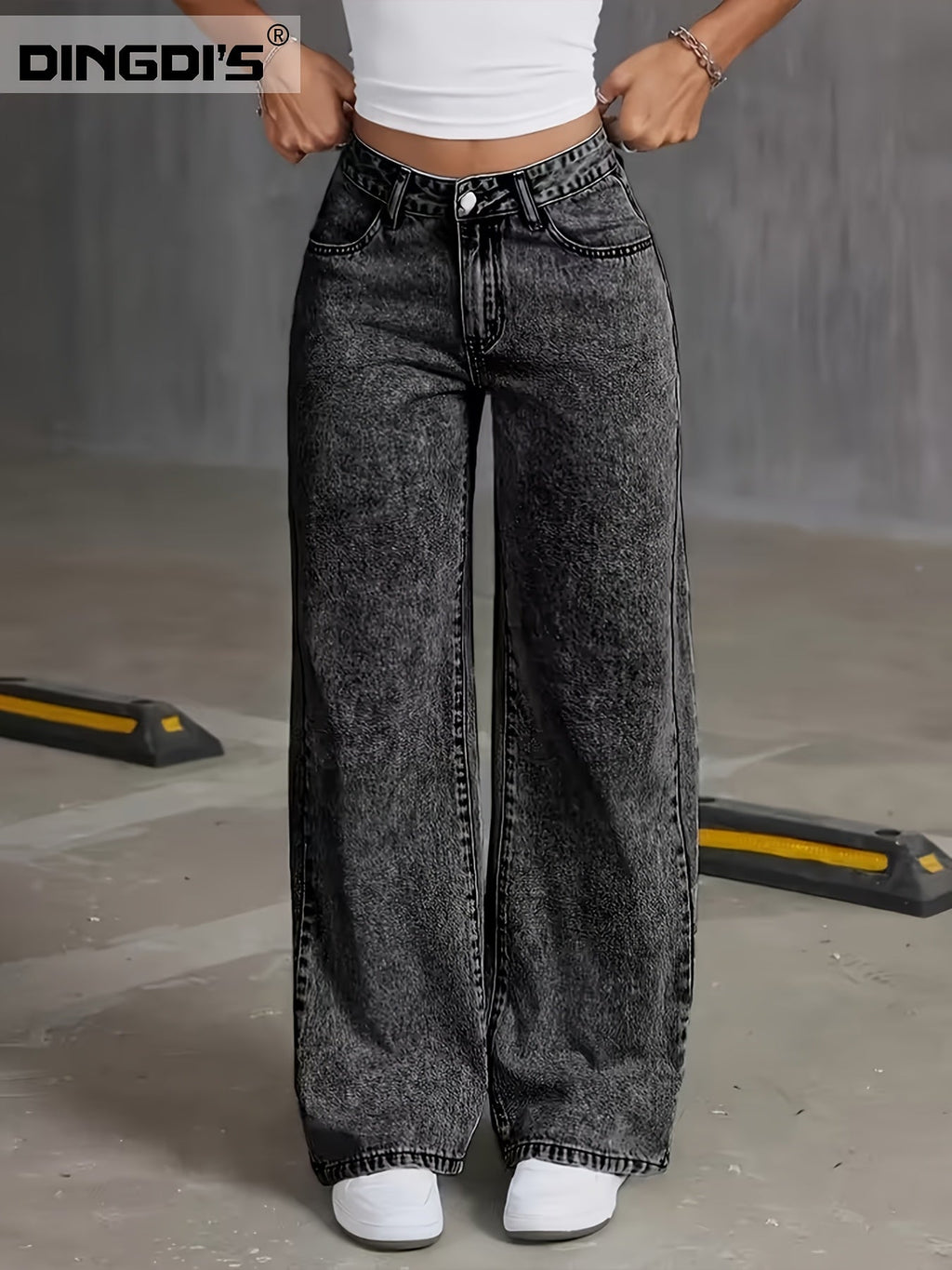 Annabel | Gerade geschnittene Jeans mit weitem Bein