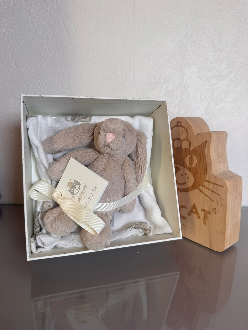 Jellycat Bashful Beige Bunny Muslin and Toy