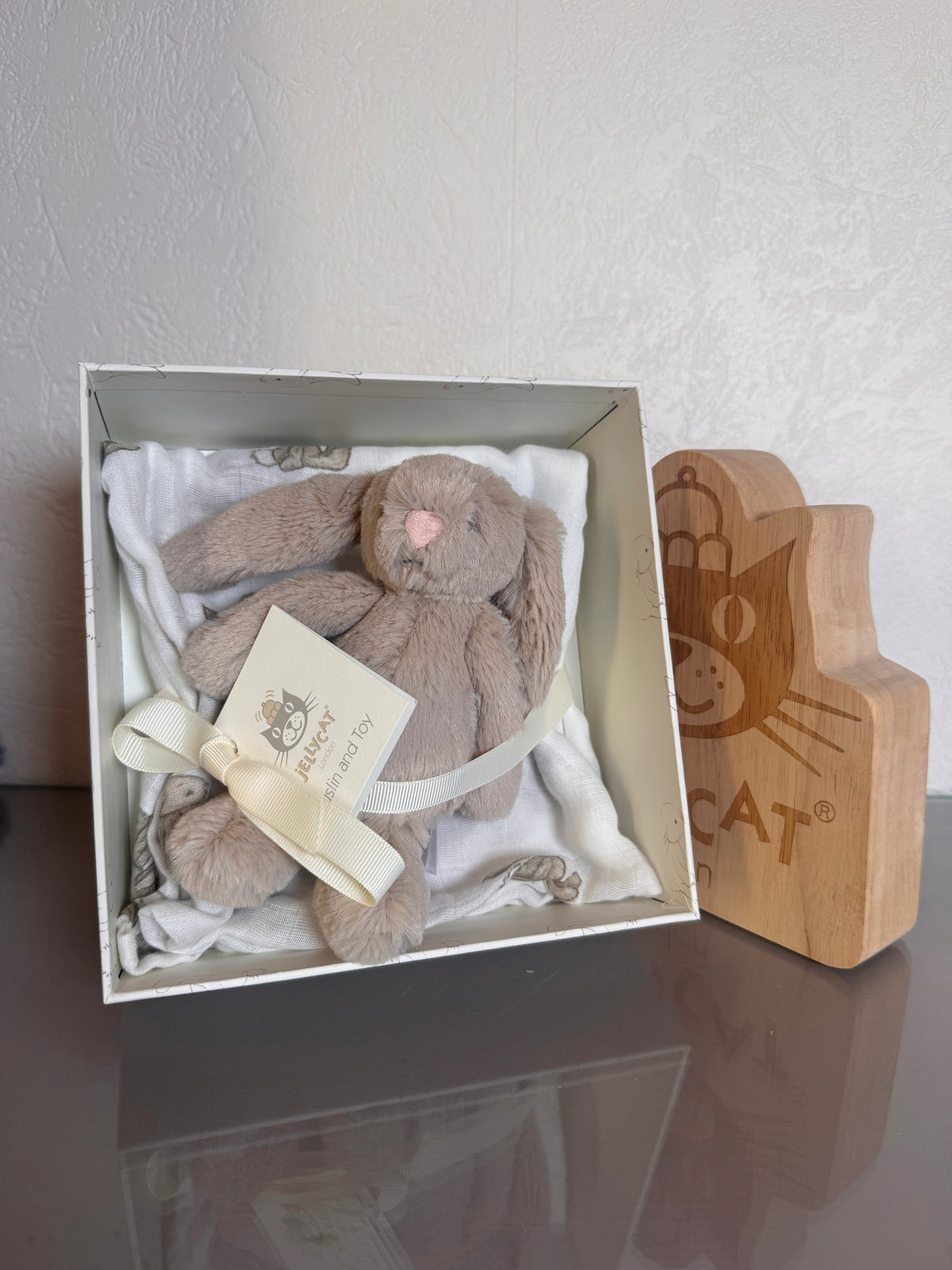 Jellycat Bashful Beige Bunny Muslin and Toy