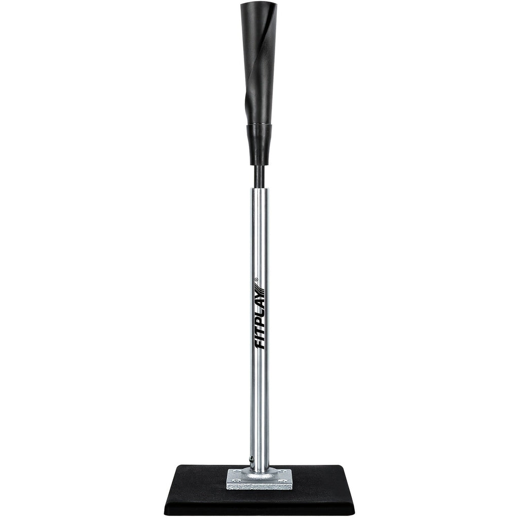 Adjustable Baseball and Softball Batting Tee with 25–37 Inch Height Range and Weighted Square Base