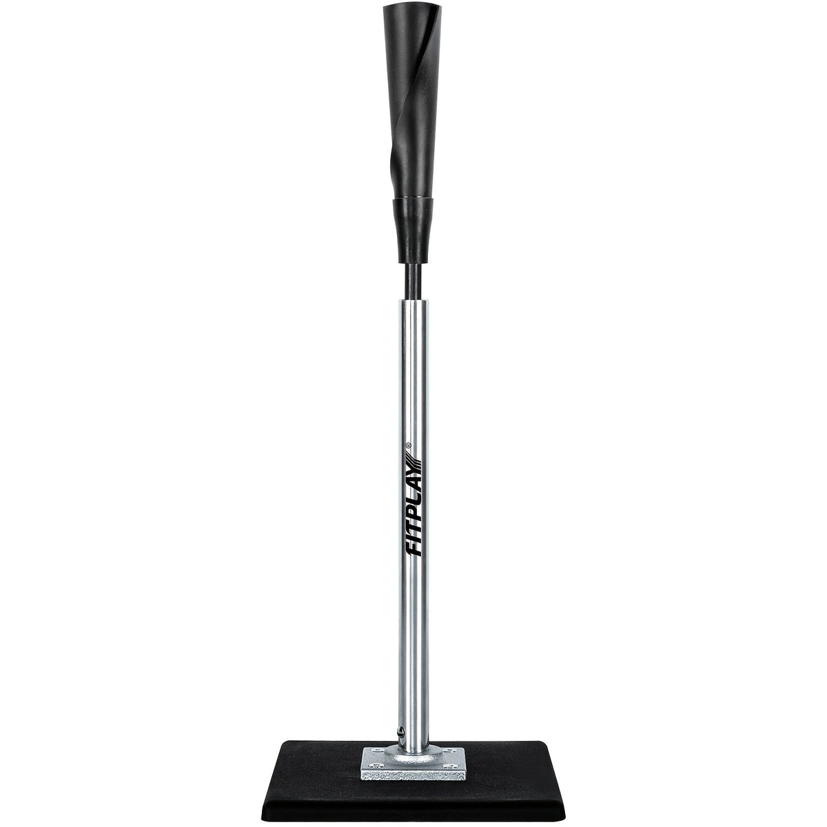 Adjustable Baseball and Softball Batting Tee with 25–37 Inch Height Range and Weighted Square Base
