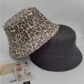 Claremore Leopard Print Double-Sided Cotton Bucket Hat – Japanese Korean Sweet Style