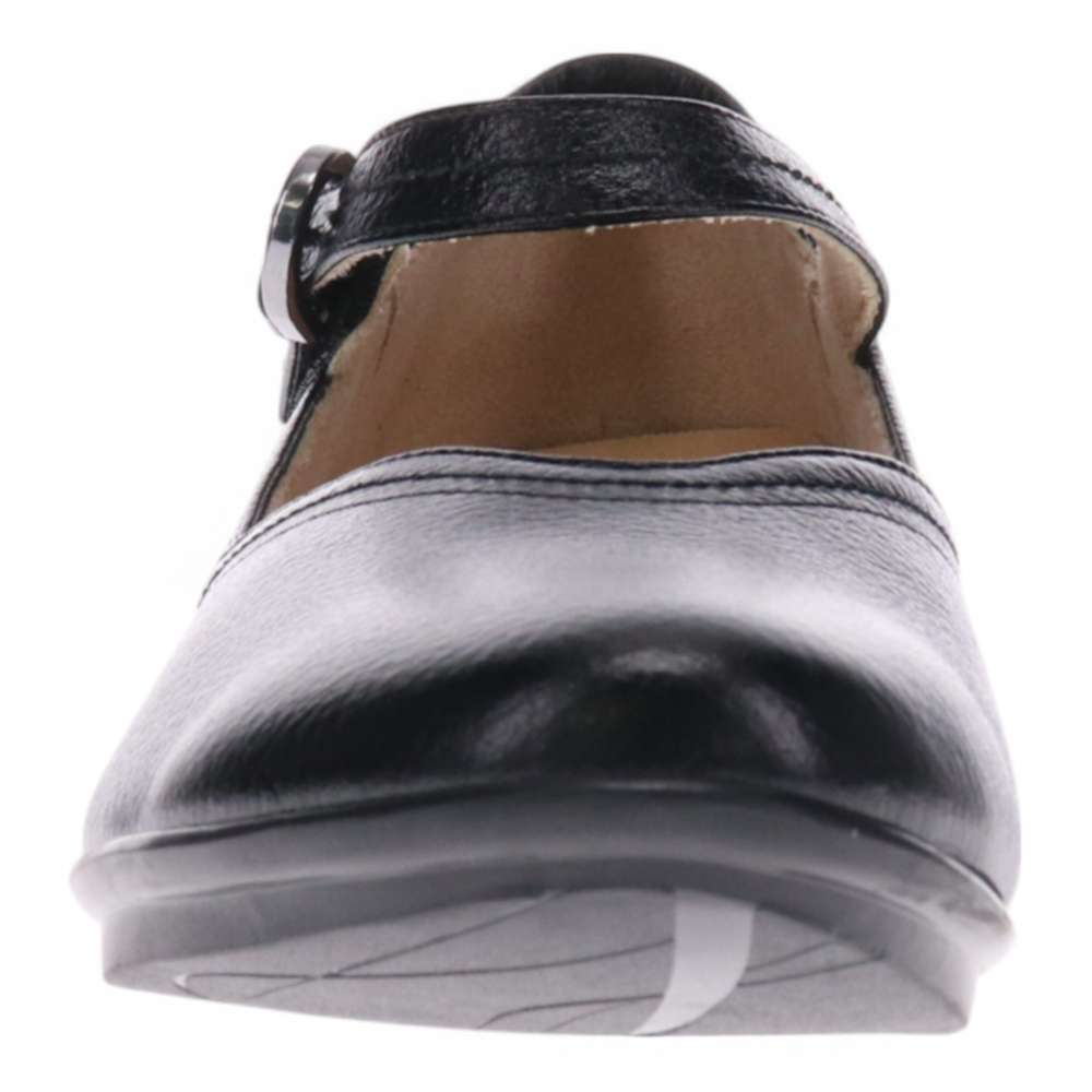 Narita Mary-Jane Flats - Black Pebble